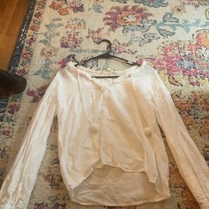 Women’s Medium white long sleeve shirt.